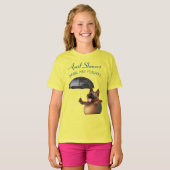 Adorables 3D Universe Leuke Hond April Douches T-shirt (Voorkant volledig)