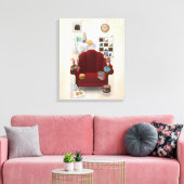 Adorables 3D Universe Lots of Food Canvas Afdruk (Insitu (Woonkamer))