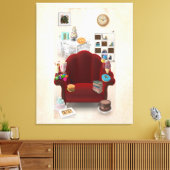 Adorables 3D Universe Lots of Food Canvas Afdruk (Insitu (Woonkamer))