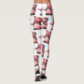 Adorables 3D Universe Pig BackPacker Leggings (Achterkant)