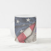 Adorables [3D] Vierde feestdag juli Matglas Koffiemok (Voorkant links)