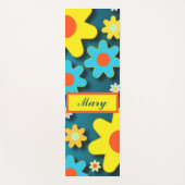 Adorables Bohemian Hippie Yellow Flowers Yogamat (Voorkant)