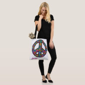 Adorables Bohemian Peace Symbol Custom Canvas tas (Op model)
