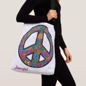 Adorables Bohemian Peace Symbol Custom Crossbody Crossbody Tas (Dichtbij)