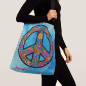 Adorables Bohemian Peace Symbol Custom Crossbody Tas (Dichtbij)