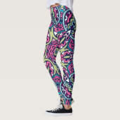 Adorables Bohian Style Pink Blue en Green Leggings (Links)