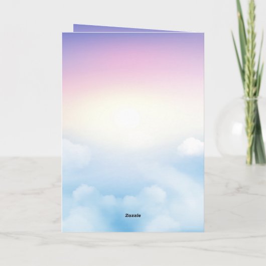 Adorables Custom Cartoon Baby Pink Elephant Card Kaart (Achterkant)