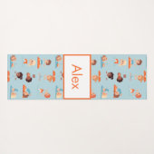 Adorables Custom Kinder Doing Yoga Mat (Achterkant (horizontaal))