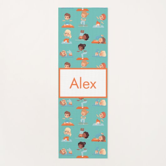 Adorables Custom Kinder Doing Yoga Mat (Voorkant)