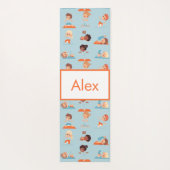 Adorables Custom Kinder Doing Yoga Mat (Achterkant)