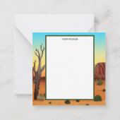 Adorables Custom Llama Love Card Notitiekaartje (Achterkant)