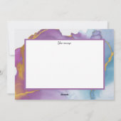 Adorables Custom Reptiles Slanke Wrapped on Branch Feestdagenkaart (Achterkant)