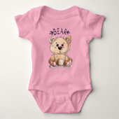 Adorables Cute 3D Teddy Bear Romper (Voorkant)