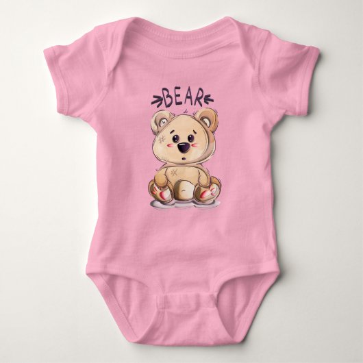 Adorables Cute 3D Teddy Bear Romper (Voorkant)