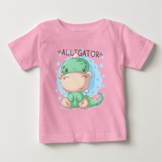 Adorables Cute Alligator voor kinderen T-shirt (Voorkant)