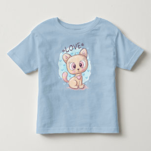 Adorables Cute Cat voor kinderen T-Shirt