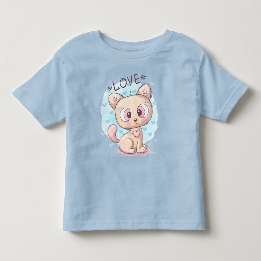 Adorables Cute Cat voor kinderen T-Shirt (Voorkant)