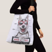 Adorables Cute Husky Dog Winking Crossbody Tas (Dichtbij)