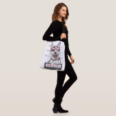 Adorables Cute Husky Dog Winking Crossbody Tas (Op model)