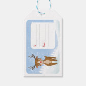 Adorables Cutie Santa's rendiertje Cadeaulabel (Voorkant)