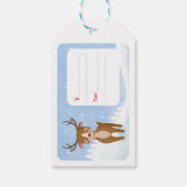 Adorables Cutie Santa's rendiertje Cadeaulabel (Achterkant)