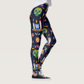 Adorables Day of the Dead Calavara Style Yoga Leggings (Rechts)