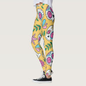 Adorables Day of the Dead Calavara Style Yoga Leggings (Links)