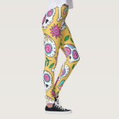 Adorables Day of the Dead Calavara Style Yoga Leggings (Rechts)