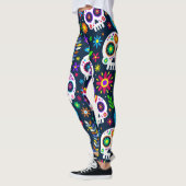 Adorables Day of the Dead Calavara Style Yoga Leggings (Links)
