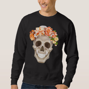 Adorables Day of the Dead Skull Calavara Flowers Trui