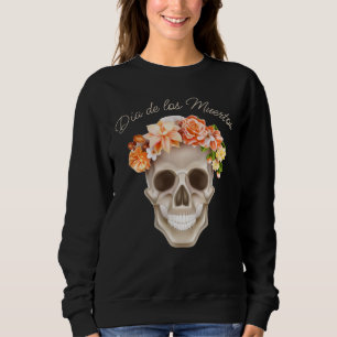 Adorables Day of the Dead Skull Calavara Flowers Trui