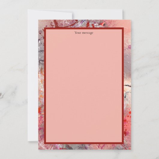 Adorables Day of the Dead Woman at Parade Card Aankondiging (Achterkant)