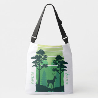 Adorables Dein Green Forest Custom Crossbody Tas