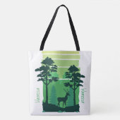 Adorables Dein Green Forest Custom Tote Bag (Voorkant)