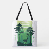 Adorables Dein Green Forest Custom Tote Bag (Achterkant)