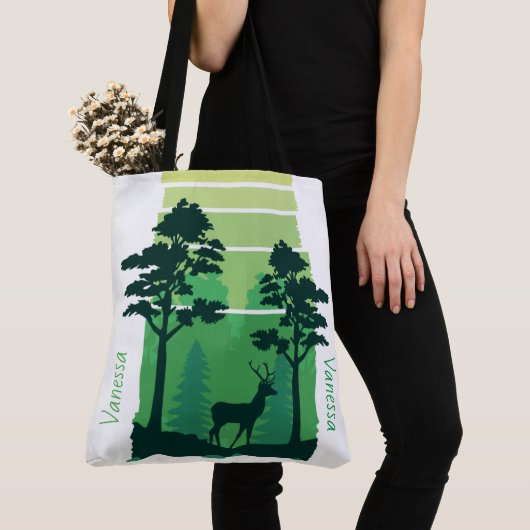 Adorables Dein Green Forest Custom Tote Bag (Dichtbij)