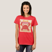 Adorables Funny Crab Hallo Summer T-shirt (Voorkant volledig)