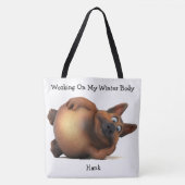 Adorables Funny Fat Puppy Custom Tote Bag (Voorkant)