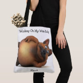 Adorables Funny Fat Puppy Custom Tote Bag (Dichtbij)