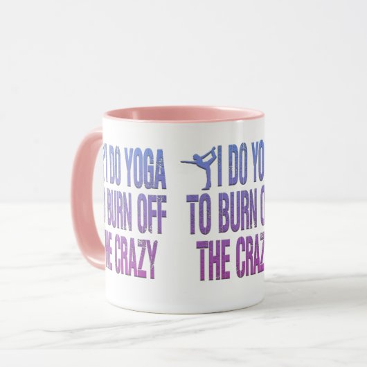 Adorables Funny I do Yoga  Mok (Voorkant links)