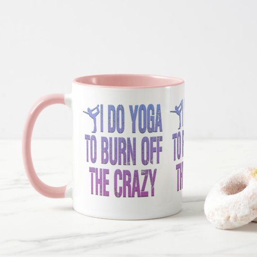 Adorables Funny I do Yoga Mok (Met donut)