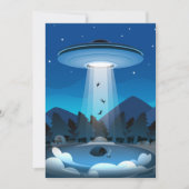 Adorables Funny UFO Abduction Bedankkaart (Voorkant)