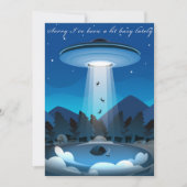 Adorables Funny UFO Abduction Card Bedankkaart (Voorkant)