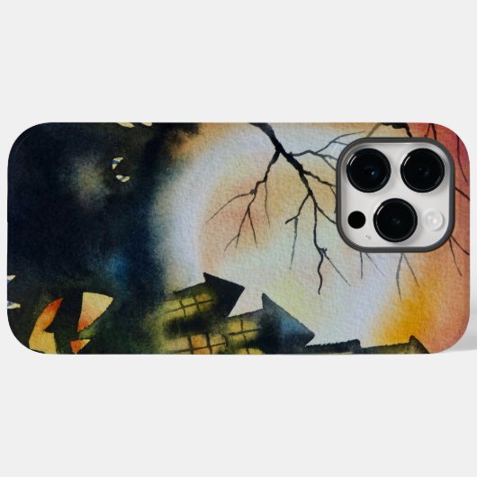 Adorables Halloween Haunted Scene Case-Mate iPhone Case (Achterkant (horizontaal))