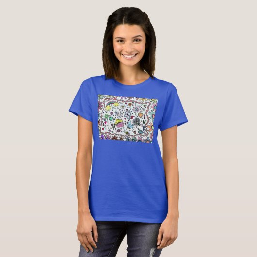 Adorables Happy Joy Joy Doodles T-shirt (Voorkant volledig)