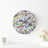 Adorables Happy Joy Joy Doodles T-Shirt Grote Klok (Huis)