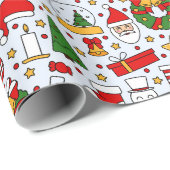 Adorables Kerstantas en ontbijtkoek Cadeaupapier (Rol Hoek)