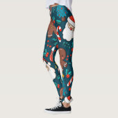 Adorables Kerstantas en ontbijtkoek Leggings (Links)