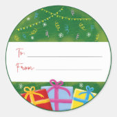 Adorables kerstcadeaus Gift Label Stickers (Voorkant)