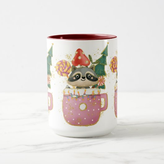 Adorables-kerstdraagtas Mok (Midden)